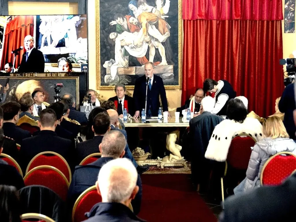 Sala per l’inaugurazione dell’Istituto di Criminologia a Vibo Valentia